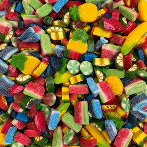 Bonbons gélifiés Vidal Fruity Mix - Assortiments d'arômes de fruits, bonbons en vrac et pour faire la fête, gâteries gélifiées amusantes, idée cadeau et en-cas