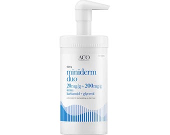 Miniderm Moisturizing Cream: Glycerol Feuchtigkeitsbehandlung für trockene, empfindliche Haut (500g)