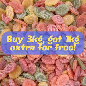 S-märke Super Sour Candy: Scandinavian Sweets (Buy 3kg, Get 1kg Free)