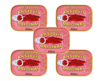 5-Pack Abba Grebbestads Anchovies 125g – Original Swedish Canned Fish – Scandinavian Specialty