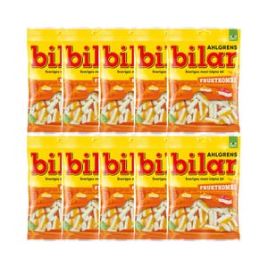 10-Pack Fruit Combo Cars 140g - Ahlgrens Bilar - Swedish Candy - Vegan - Halal