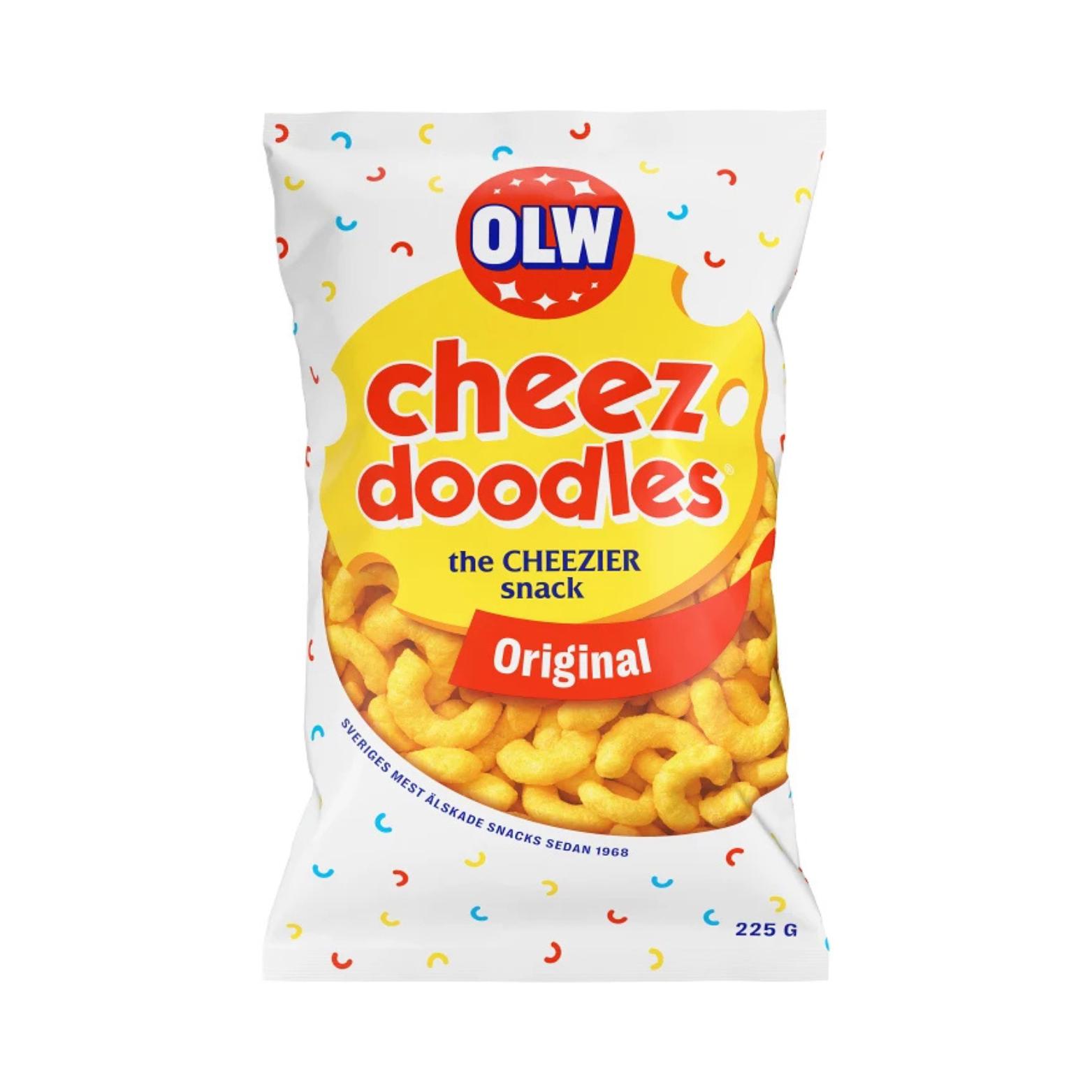 OLW Cheez Doodles Original: Crunchy Cheese Puffs (225g)