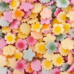 Bonbons Happy Flower - Friandises suédoises en forme de fleur, bonbons colorés en forme de fleur, cadeaux de fête amusants, bonbons gélifiés végétaliens fruités, nouveau favori