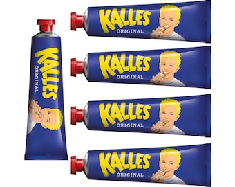 5-Pack Kalles Kaviar Original 190g – Classic Swedish Smoked Cod Roe Spread - Free Shipping