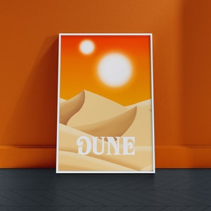Journey to Arrakis: Dune Inspired Digital Poster - Sci-Fi Artwork Instant Download