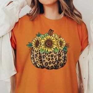 Leopard Pumpkin Shirt, Cheetah Pumpkin Shirt, Thanksgiving Shirt, Thankful Shirt, Fall Shirt, Hello Pumpkin, Family Matching Shirt, Pumpkin