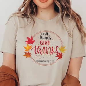In All Things Give Thanks Bible Verse Sweatshirt In All Things Give Thanks Bible Verse Sweatshirt