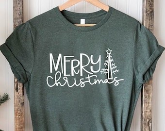 Christmas Shirt, Merry Christmas Shirt, Women's Christmas Shirt , Cute Christmas Tees ,Christmas Shirts ,Christmas Tees for Women, Xmas Tee