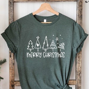 Christmas Trees Shirt, Christmas Shirts for Women, Christmas Tee, Merry Christmas , Shirts For Christmas, Cute Christmas Shirts, Holiday Tee