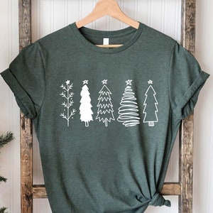 Christmas Trees Shirt, Christmas Shirts for Women, Christmas Tee, Christmas TShirt, Shirts For Christmas, Cute Christmas Shirts, Holiday Tee
