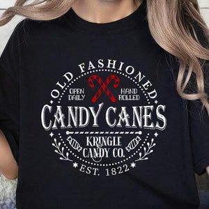 Candy Cane Shirt, North Pole Sweater, Retro Christmas Sweatshirt, Candy Canes Sweatshirt, Christmas Sweater, Christmas Candy Shirt, Xmas Tee