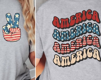 4th Of July Shirt, 4th of July Peace Shirt, 4th of July Tee, Fourth of July Tee, 4th of July Family Tee, Independence Day, God Bless The USA