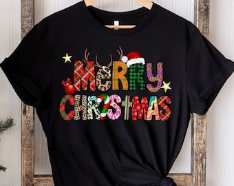 Merry Christmas Sweatshirt, Womens Christmas T-shirt, Christmas Sweatshirts for Women,Christmas Women,Merry Christmas Shirt,Merry and Bright
