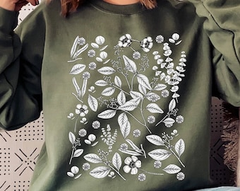 Botanical Shirt, Vintage T-shirt, Flower Shirt, Vintage Botanical, Botanical Print, Vintage Flower T-shirt, Graphic Tshirt, Wildflower Shirt