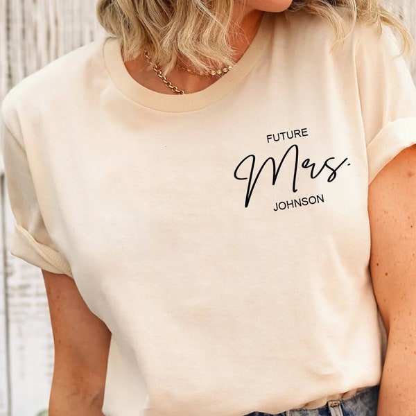 Engagement Gift, Future Mrs Shirt, New Mrs Shirt, Bride To Be Gift, Custom Bridal Gift, Bride t-shirt, Future Mrs Tee, Future Mrs, Honeymoon