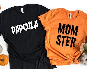 Momster Shirt, Dadcula Shirt, Dad Halloween Shirt, Mom Halloween Monster Shirt, Halloween Tshirt, Trick or Treat Shirt, Fall Tee Shirt