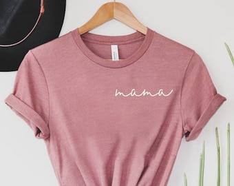 Mothers Day Shirt, Mom TShirts, Mama T Shirt, Best Mom T-Shirt, Favorite Mom Shirts, Mom Pocket T Shirt, Shirt For Mom, Minimalist Mom Shirt