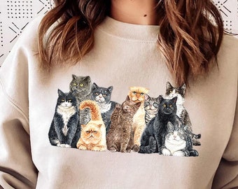 Women Cat Shirt, Cat Shirt, Love Cat Shirt, Animal Shirt, Mothers Day Cat Shirt, Funny Pet Shirt, Cat Lover Shirt,Cat Mom Shirt,Animal Lover