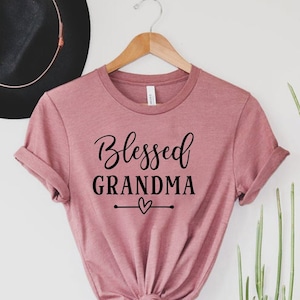 Blessed Grandma Shirt, Personalized Grandma Shirt,Custom Grandma Shirt,Personalized Mom Grandma Shirt,Mom Life Shirt, Christmas Gift Grandma