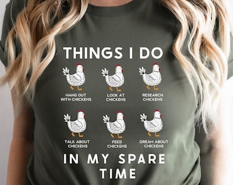 Funny Chicken Shirt, Chicken Girl Shirt, Chicken Mom Shirt, Farm Girl Shirt, Farm Family Shirt, Farm Shirt, Chicken Tee, Farmer Dad Shirt