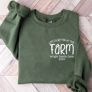 Farm Est Custom Shirt, Customizable Farm Name Est Shirt, Life Is Better On The Farm Tee, Farm Matching Family Shirt, Pocket Farmer Shirt Tee