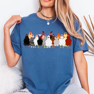 Women Chicken Shirt, Chicken Shirt, Love Chickens, Animal Shirt, Mothers Day Chicken Shirt, Funny Farmer Shirt,Chicken Lover Shirt, Farm Tee