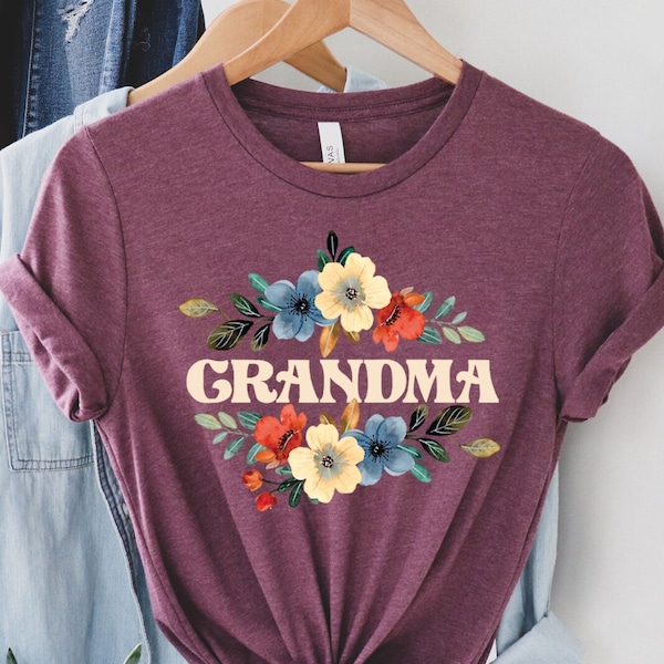 Floral Grandma Shirt, Grandma Shirt, Great Grandma Shirt, Grandma Gift, Girt For Grandma, Grandma, Grandma To Be, Grandparent Shirt, T-shirt