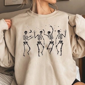 Halloween Party Dancing Skeleton Shirt, Skeleton Dancing Halloween Shirt, Skeleton Shirt, Halloween Skeleton Tee, Skeletons Happy Halloween