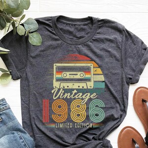 1986 Vintage Birthday Shirt ,Vintage 1986, 1986 Shirt, 39th Birthday Shirt, 39th Birthday Best Friend, 39th Birthday Woman, Limited 1986 Tee