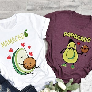 Mamacado Shirt, Papacado Shirt, Avocado Couple Pregnancy Announcement Shirt, Pregnancy Shirt, Couple Shirt, Pregnancy Gift, Baby Shower Gift