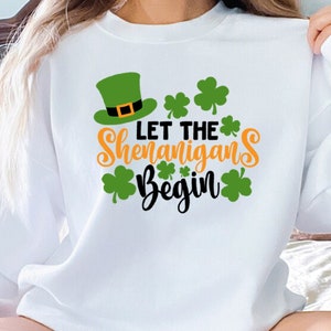 Let The Shenanigans Begin Shirt, St Patricks Day Party Shirt, Funny St Paddys Shirt , St Pattys Irish Tee, Green Beer Shirt,St Patrick&#39;s Tee