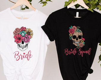 Bachelorette Party Shirts, Bride Or Die Shirt, Halloween Bachelorette Shirt, Till Death Do Us Party Shirt Bach, Halloween Bachelorette Tees