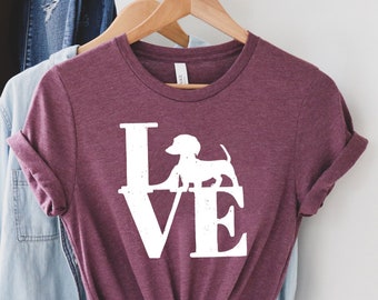 Dachshund Shirt, Dog Valentine Shirt, Dachshund Mama Shirt, Dachshund Owner Gift, Dachshund Mom Shirt, Dachshund T-Shirt, Gift for Dachshund