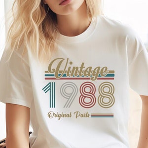 1988 Vintage Shirt, 1988 Birthday Shirt, 37th Birthday Gift, 37th Birthday Gift Shirt, 1988 Vintage Tee, 1988 Retro Shirt Classic 1988 Shirt