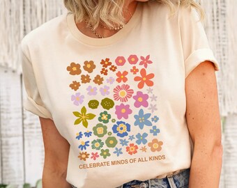 Celebrate Minds of All Kinds Shirt, Neurodiversity Sweatshirt, Autism Awareness Shirt, ADHD Shirt, Autism Acceptance Gift for Special, ADHD