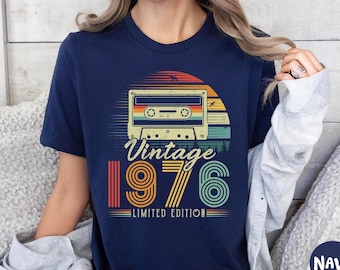 50th Birthday Gifts Shirt, Vintage 1976 Birthday Shirt, 50th Birthday Shirts, 50th Birthday Gifts for Men, 50th Birthday Gifts for Women Tee
