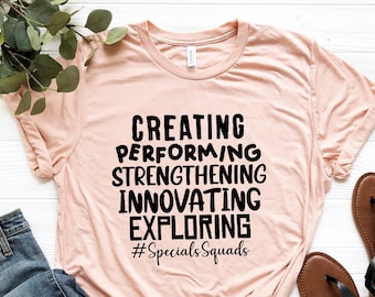 Teacher Shirts, Specials Squad Shirt, Music Teacher Shirt, PE Teacher Shirt, Teacher Team, Computer Teacher, Art Teacher Shirt