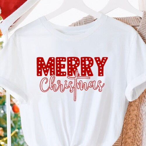 Christmas Shirts for Women Merry and Bright Shirt Christmas Etsy