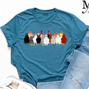 Women Chicken Shirt, Chicken Shirt, Love Chickens, Animal Shirt, Mothers Day Chicken Shirt, Funny Farmer Shirt,Chicken Lover Shirt, Farm Tee