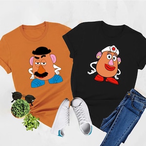 Mr Potato and Ms Potato Heads Inspired Couples Matching Shirt, Mr Potato and Ms Potato Head Shirt, Thanksgiving Couple,Cute Thanksgiving Tee