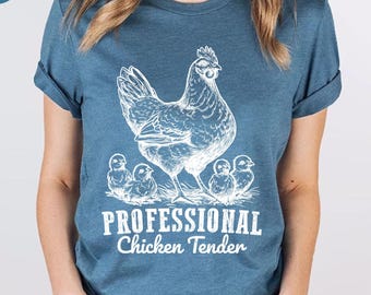 Professional Chicken Tender Shirt, Chicken Lover Shirt, Chicken Lover Girl, Chicken Girl Sweatshirt, Country Girl Gift, Cute Chicken