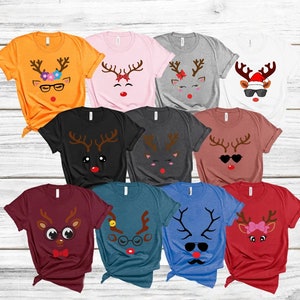 Funny Reindeer Shirts, Christmas Group Shirts, Winter Family Shirts, Cute Deer Shirt, Kids Holiday Shirt, Winter Shirt Teacher,Christmas Tee
