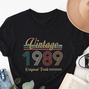 Vintage 1989 Shirt, 34th Birthday Gift For Women, 1989 Retro Shirt,34th Birthday Woman,34th Birthday Gift For Men,34th Birthday Best Friend#
