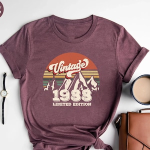 1988 Vintage Shirt, 1988 Birthday Shirt, 37th Birthday Gift, 37th Birthday Gift Shirt, 1988 Vintage Tee, 1988 Retro Shirt Classic 1988 Shirt