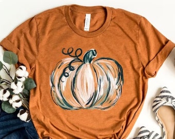 Fall Pumpkin Shirt, Cute Fall Shirt, Thanksgiving Tshirt, Graphic Tee for women, Pumpkin Spice Tee, Teacher Fall Shirt, Autumn Shirt, Fall T