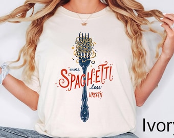 Comfort Colors® Spaghetti Shirt, Funny Food Shirt, Foodie Shirt, Food Humor, Funny Saying Shirt, Silly T-Shirt, Retro Graphic Tee, Spaghetti