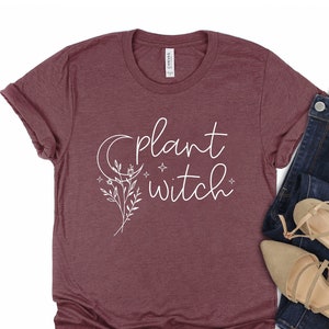 Plant Witch Shirt, Gardening Shirt, Gift for Gardener, Garden Lover, Plant Lover, Halloween Shirt