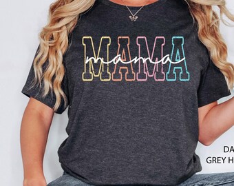 Mama Shirt For Mothers Day Gift From Daughter, Mama T-shirt For Birthday Gift For Her, Baby Shower Gift, Mom Pregnancy Gift, Mom Shirt, Mama