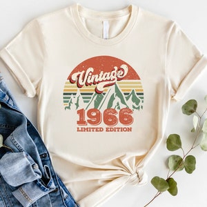 59th Birthday Shirt, Vintage 1966 Limited Edition Cassette T-Shirt, 1966 Birthday Shirt, 59th Birthday Gift For Women, 59th Birthday Men Tee