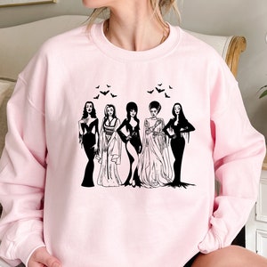 Spooky Girls Shirt, Halloween Friends Squad Shirt, Cute Halloween Shirt, Vampire Sweater, Halloween Gift for Her, Vampire Shirt, Halloween image 3